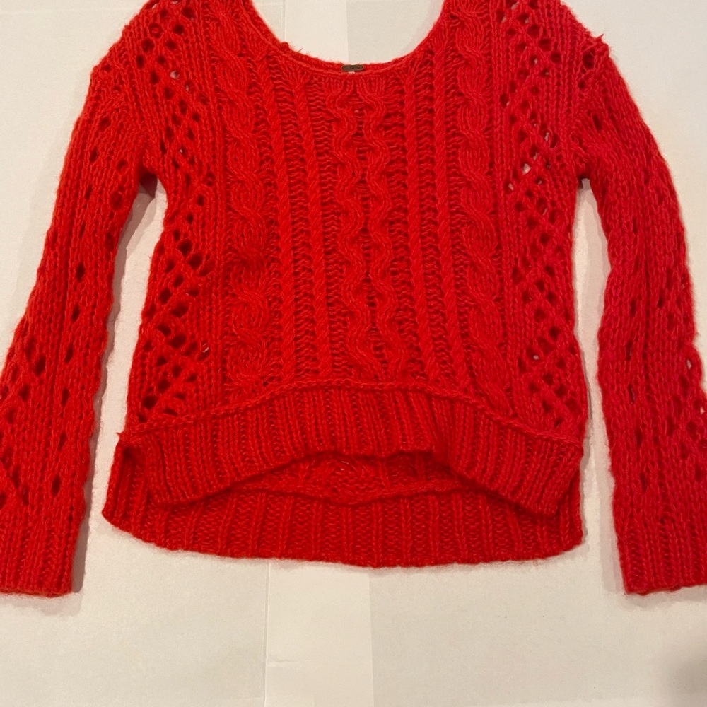 Free People Orange sweater